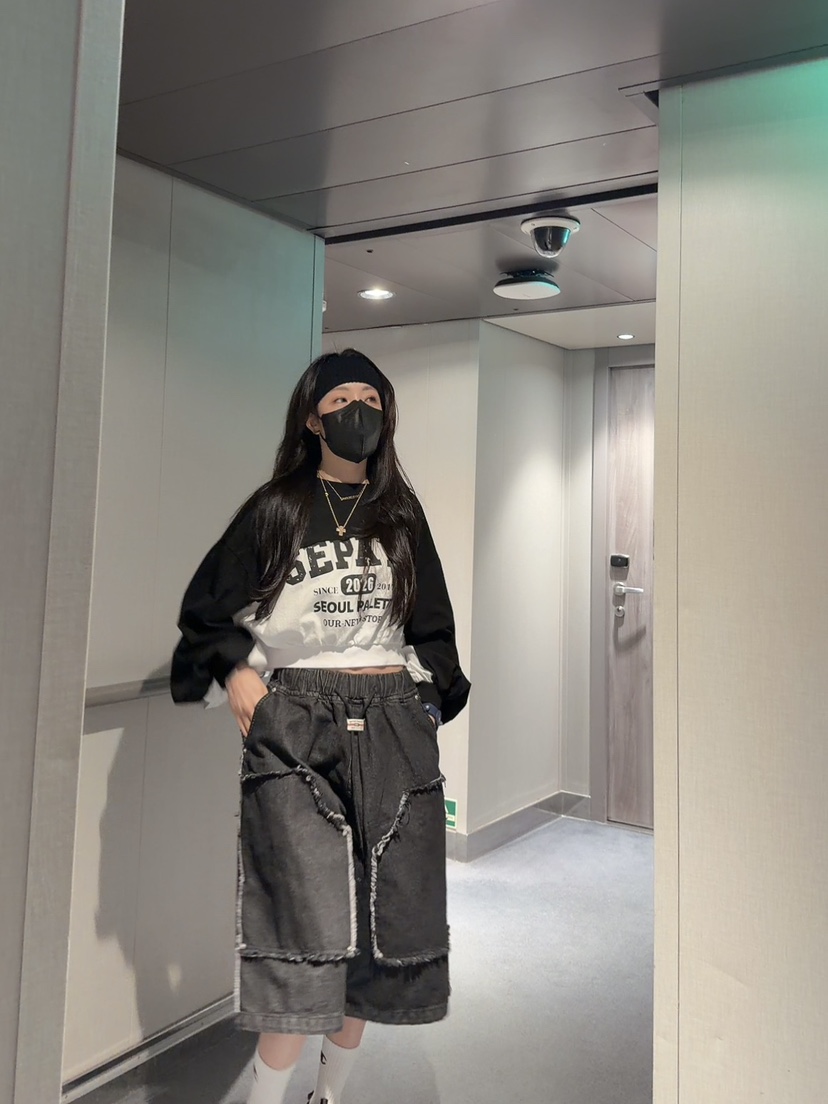 PALETTE-Q韓國代購女裝新款休閑熱賣人氣推薦職業衛衣短款PALETTE-Q衛衣