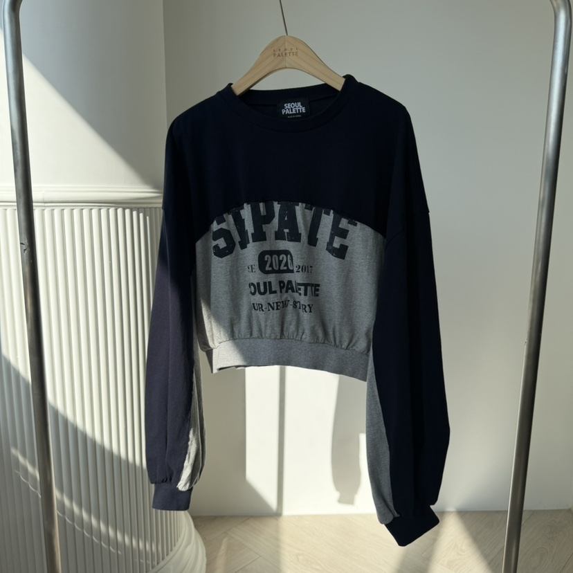 PALETTE-Q韓國代購女裝新款休閑熱賣人氣推薦職業衛衣短款PALETTE-Q衛衣圖色2