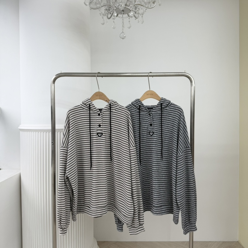 PALETTE-Q東大門代購女士新款休閑時尚熱賣26春季長袖T恤兜帽PALETTE-Q長袖T恤