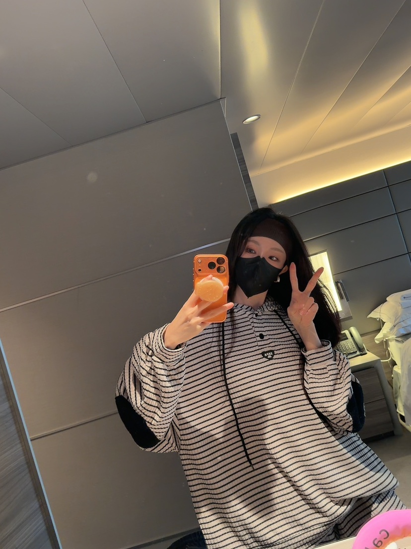 PALETTE-Q東大門代購女士新款休閑時尚熱賣26春季長袖T恤兜帽PALETTE-Q長袖T恤