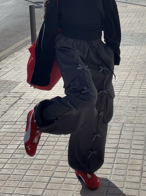 PALETTE-Q東大門代購女士新品26春季休閑時尚休閑褲工裝PALETTE-Q休閑褲