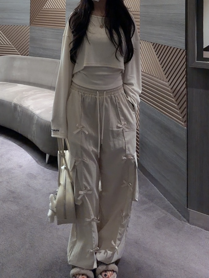 PALETTE-Q東大門代購女士新品26春季休閑時尚休閑褲工裝PALETTE-Q休閑褲