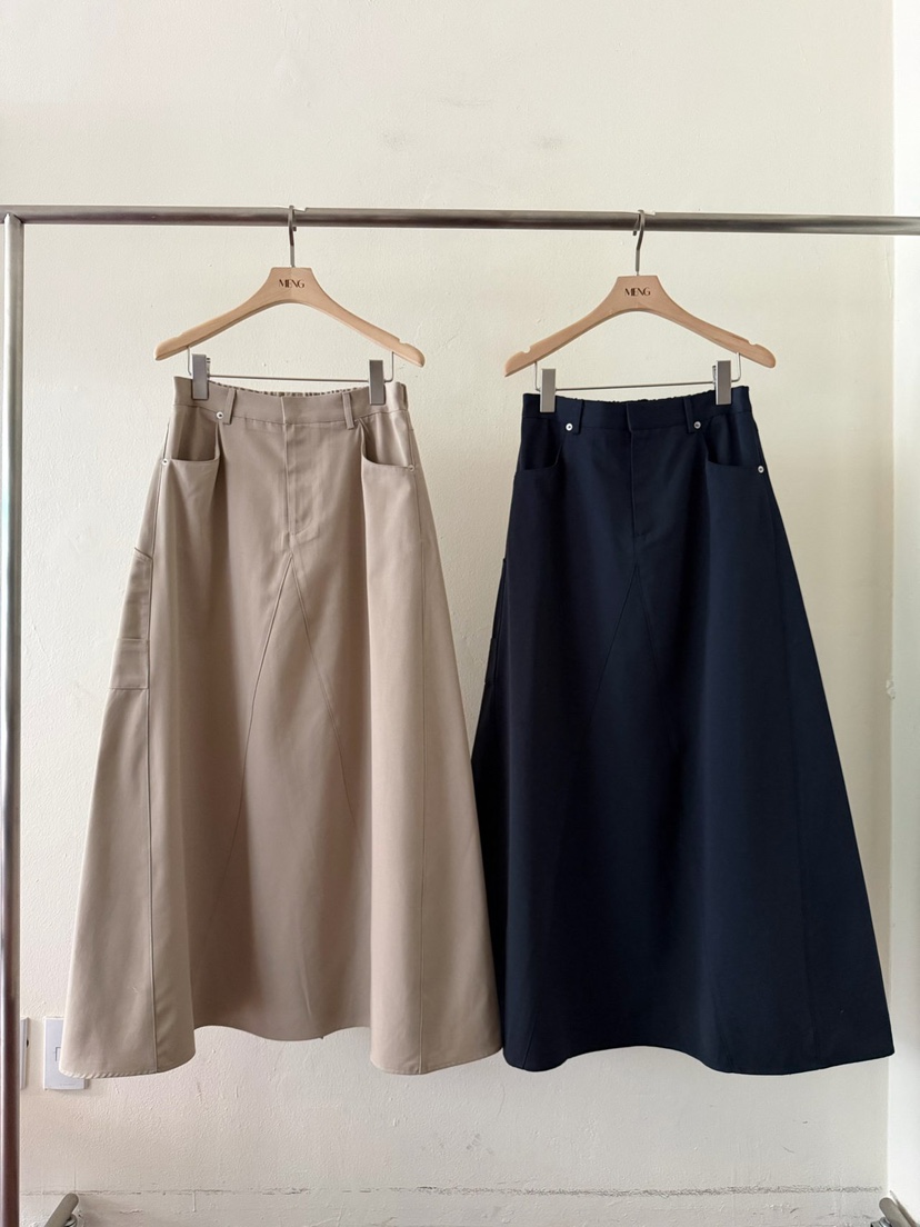 MENG韓國代購女裝新品職業推薦26春季熱賣休閑時尚人氣長裙MENG長裙