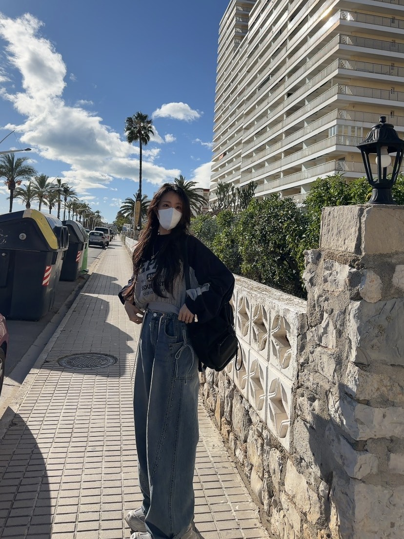 PALETTE-Q東大門實拍女士新品時尚26春季職業推薦牛仔褲PALETTE-Q牛仔褲