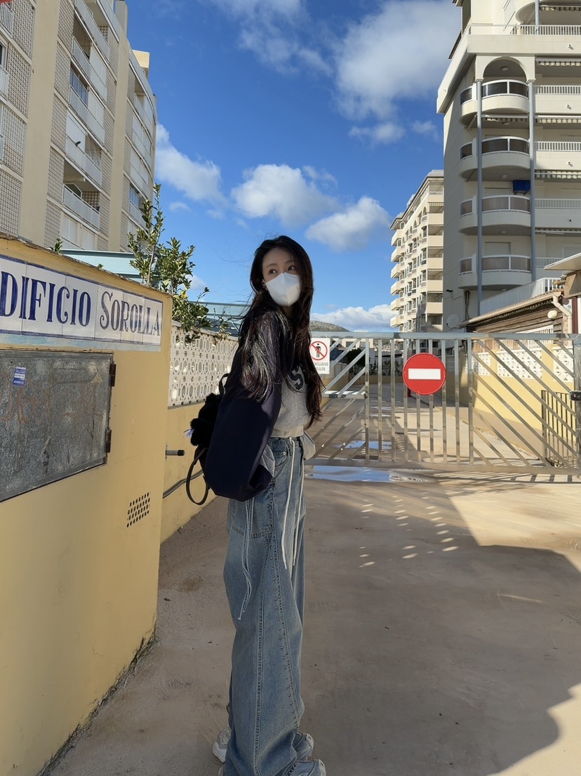 PALETTE-Q東大門實拍女士新品時尚26春季職業推薦牛仔褲PALETTE-Q牛仔褲