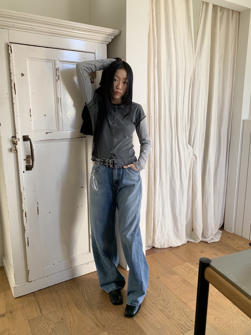 SUNDER MARKET東大門實拍女裝新款26春季休閑T恤不含內搭SUNDER MARKETT恤