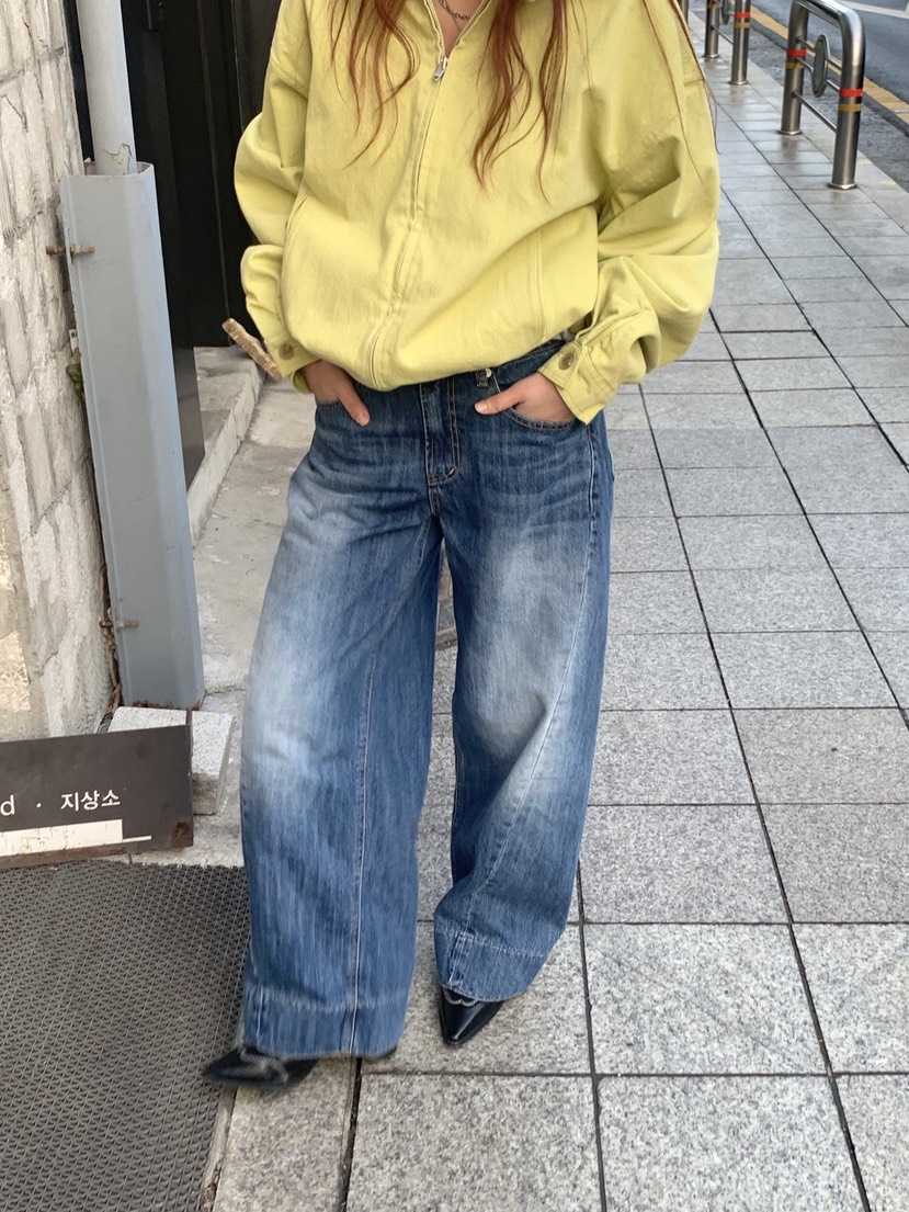 SUNDER MARKET韓國直郵女裝新品時尚26春季推薦人氣牛仔褲SUNDER MARKET牛仔褲圖色1