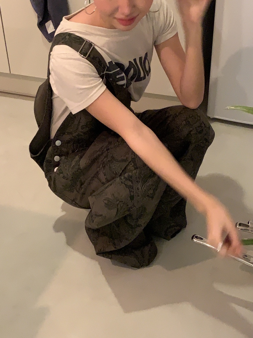 SUNDER MARKET東大門代購女士新品26春季休閑人氣背帶褲SUNDER MARKET背帶褲