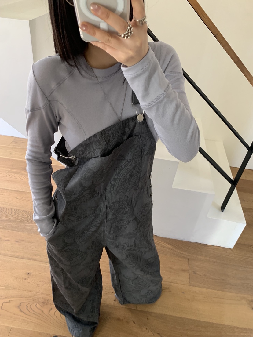 SUNDER MARKET東大門代購女士新品26春季休閑人氣背帶褲SUNDER MARKET背帶褲