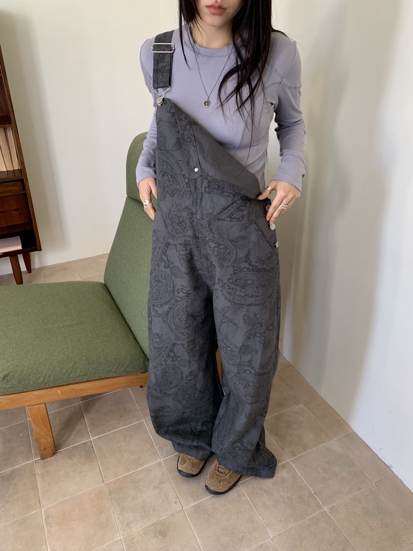 SUNDER MARKET東大門代購女士新品26春季休閑人氣背帶褲SUNDER MARKET背帶褲