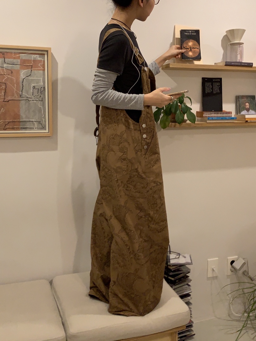 SUNDER MARKET東大門代購女士新品26春季休閑人氣背帶褲SUNDER MARKET背帶褲