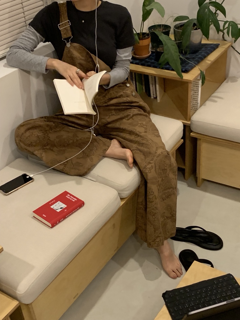 SUNDER MARKET東大門代購女士新品26春季休閑人氣背帶褲SUNDER MARKET背帶褲