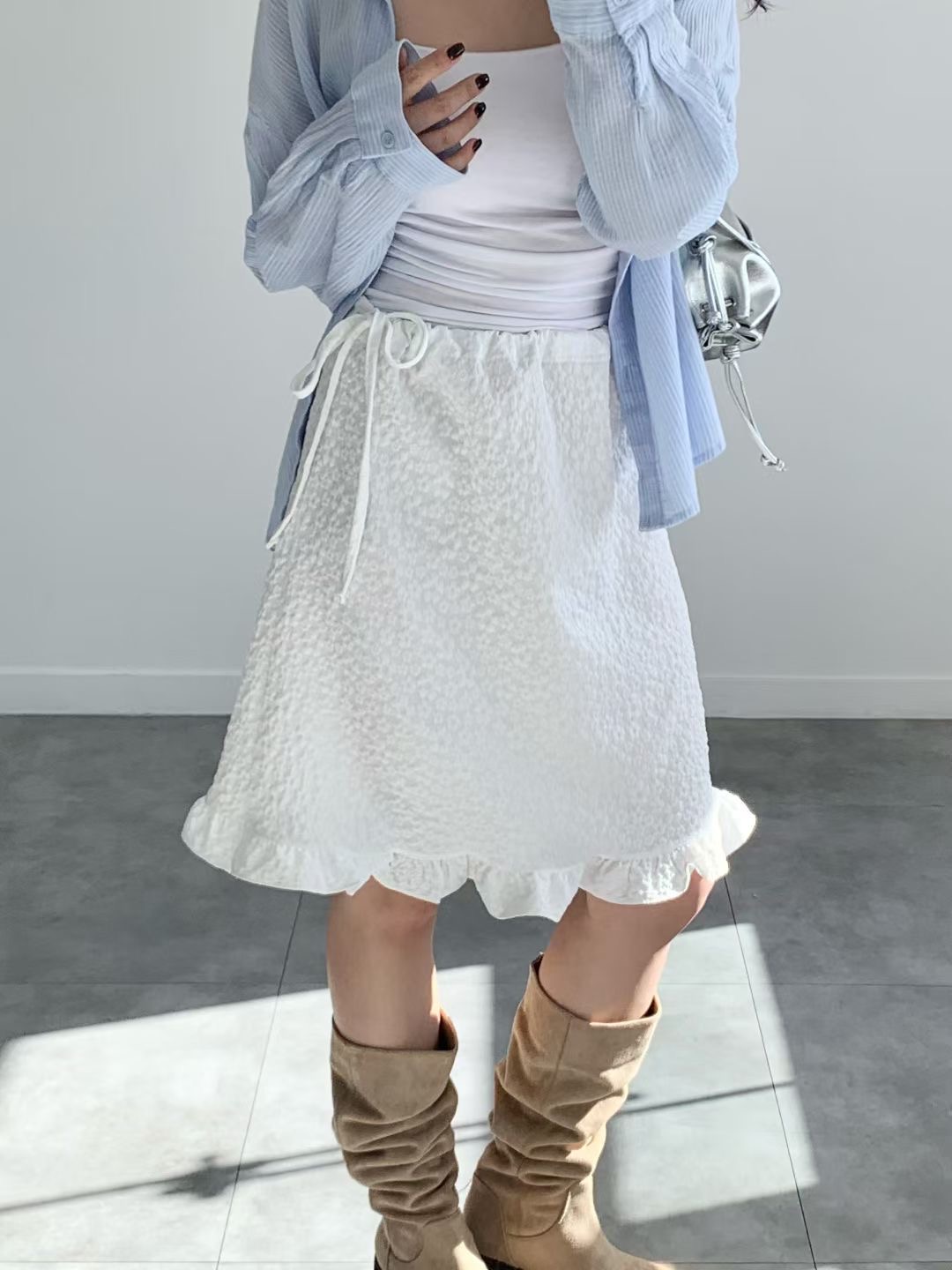 BRAND MARKET-브랜드마켓-T東大門直郵女裝新款時尚半身裙中短裙BRAND MARKET-2件起半身裙/中短裙圖色1