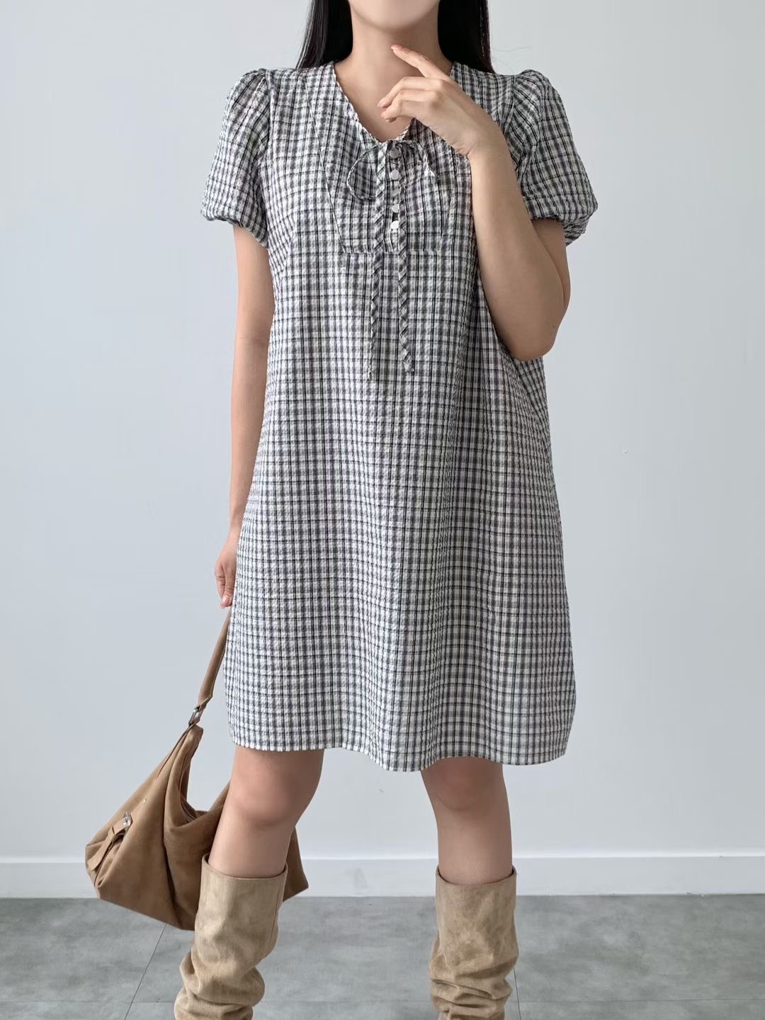 BRAND MARKET-브랜드마켓-T韓國代購女裝新款職業連衣裙BRAND MARKET-2件起連衣裙圖色1