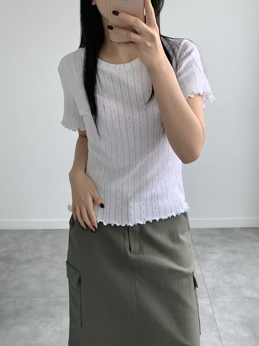 BRAND MARKET-브랜드마켓-T東大門實拍女士新款職業T恤BRAND MARKET-2件起T恤圖色1