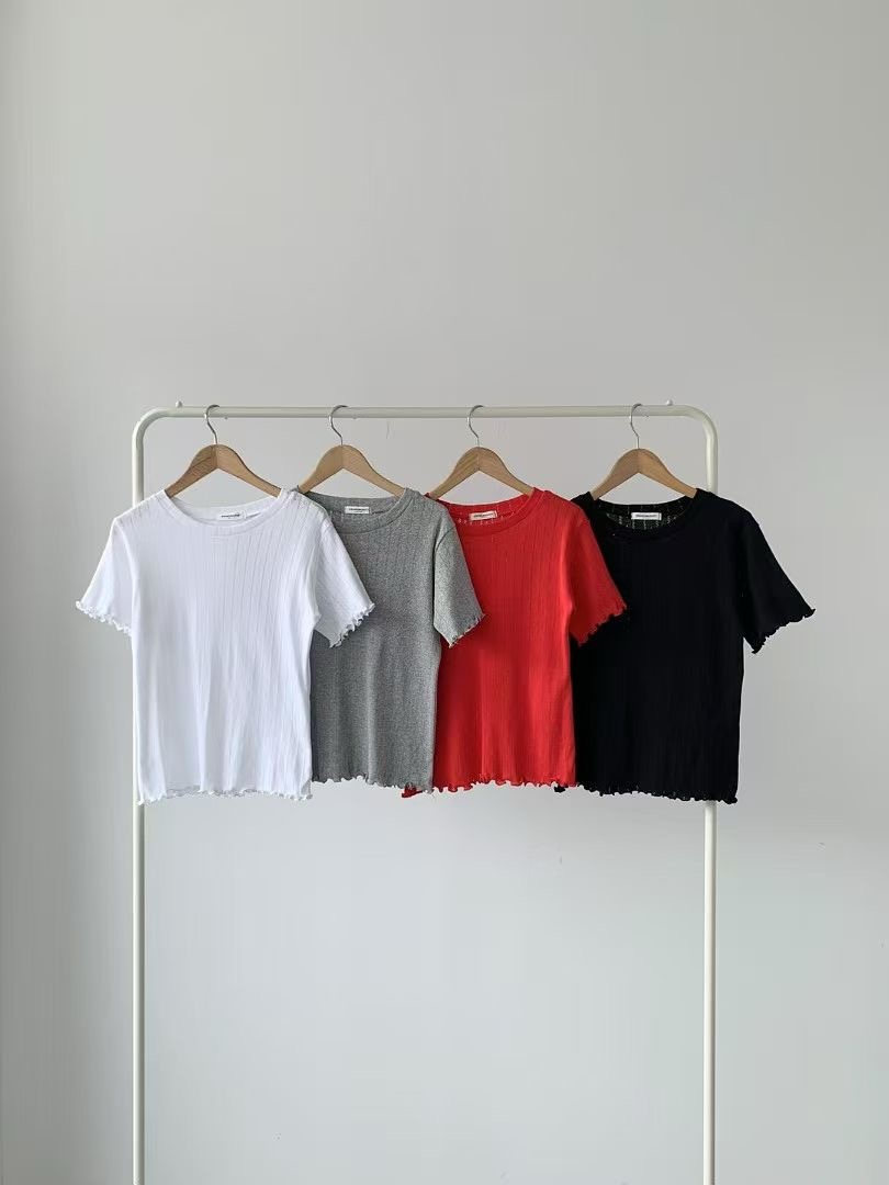 BRAND MARKET-브랜드마켓-T東大門實拍女士新款職業T恤BRAND MARKET-2件起T恤圖色2左二色