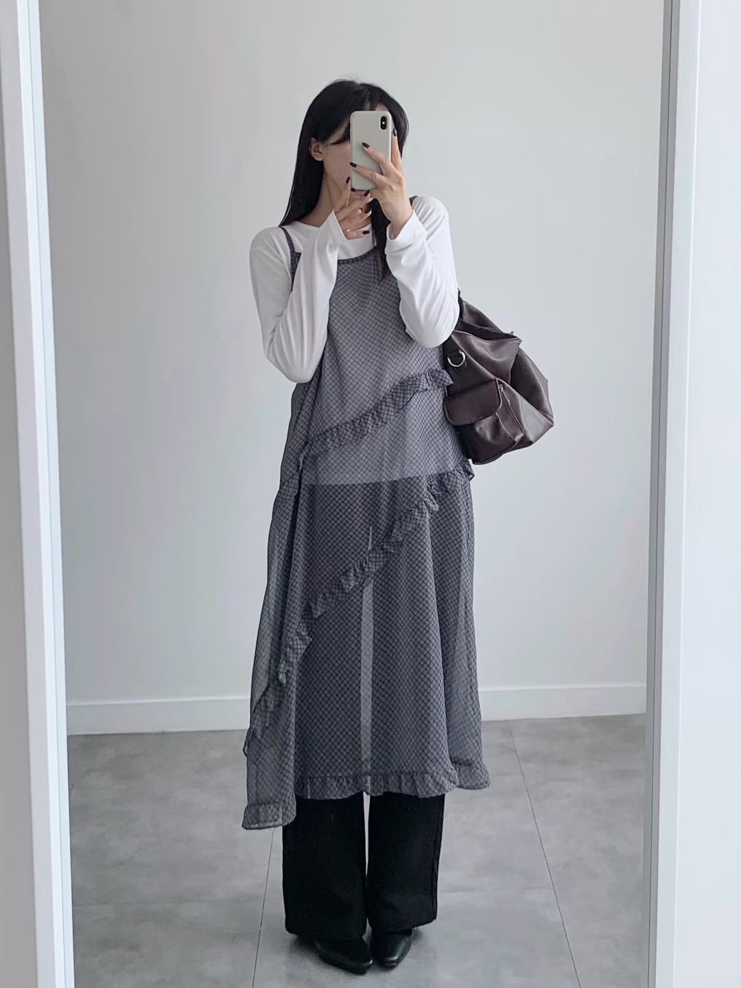 BRAND MARKET-브랜드마켓-T東大門直郵女裝新品推薦連衣裙荷葉邊雪紡BRAND MARKET-2件起連衣裙