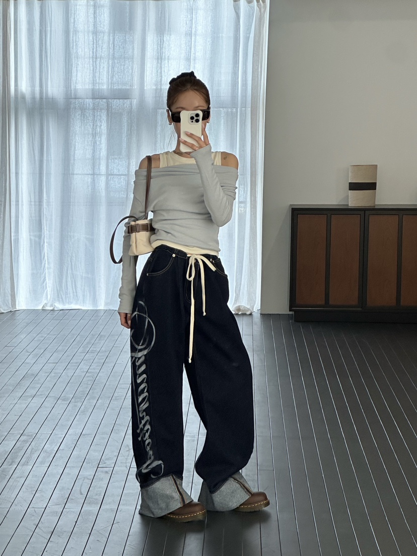 ZEROZERO東大門代購女裝新品職業休閑人氣時尚推薦牛仔褲ZEROZERO牛仔褲