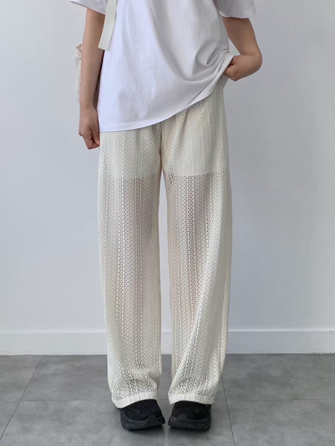 BRAND MARKET-브랜드마켓-T東大門直郵女士新品26春季休閑褲蕾絲BRAND MARKET-2件起休閑褲圖色1