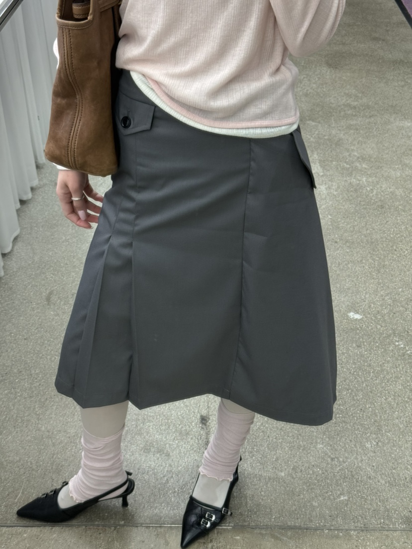 ZEROZERO韓國代購女士新款職業休閑時尚26春季半身裙中短裙ZEROZERO半身裙/中短裙圖色1