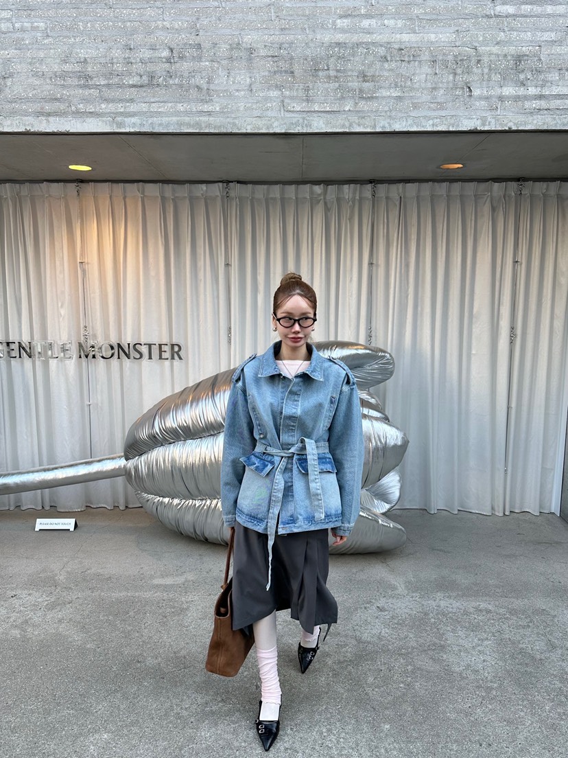 ZEROZERO東大門代購女士新品休閑人氣職業推薦夾克含腰帶ZEROZERO夾克