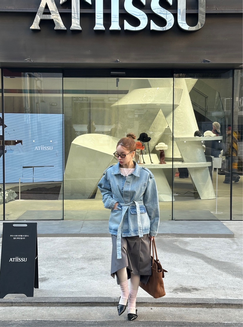 ZEROZERO東大門代購女士新品休閑人氣職業推薦夾克含腰帶ZEROZERO夾克