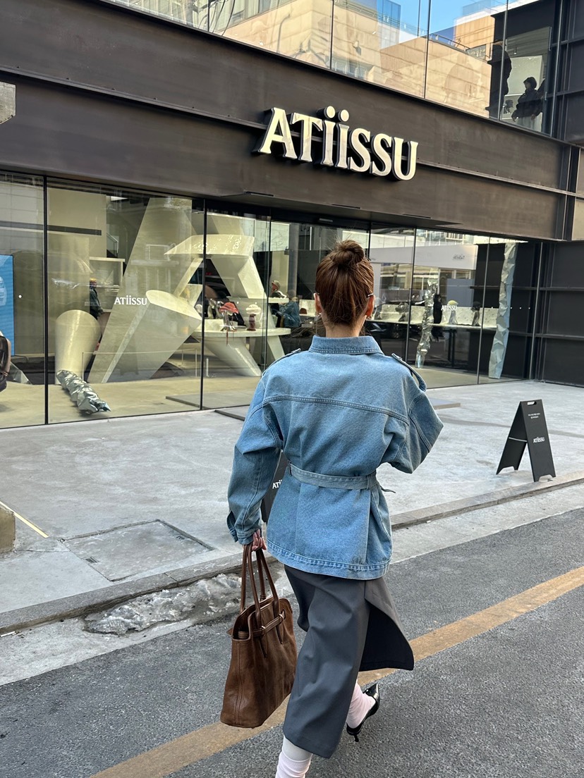 ZEROZERO東大門代購女士新品休閑人氣職業推薦夾克含腰帶ZEROZERO夾克