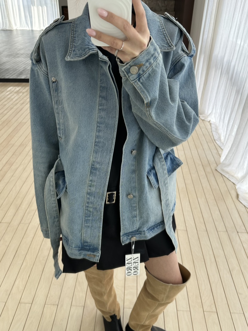 ZEROZERO東大門代購女士新品休閑人氣職業推薦夾克含腰帶ZEROZERO夾克