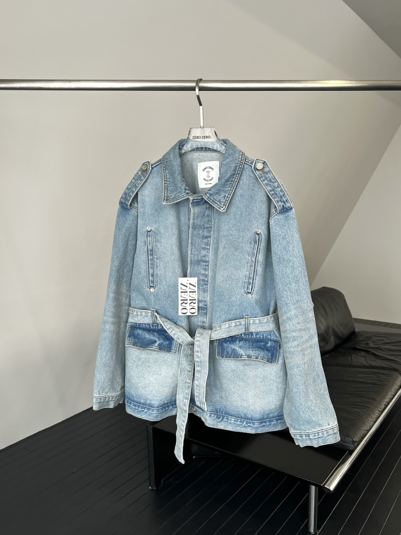 ZEROZERO東大門代購女士新品休閑人氣職業推薦夾克含腰帶ZEROZERO夾克圖色1