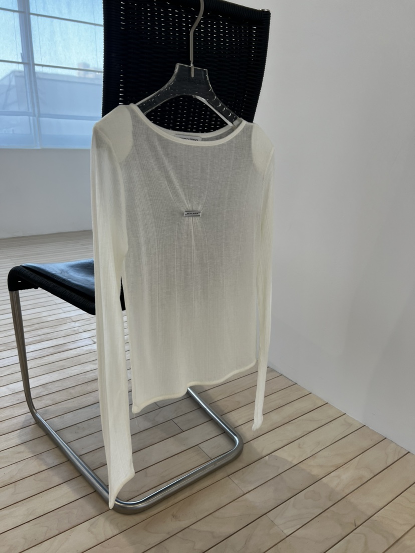 ZEROZERO韓國代購女士新品熱賣人氣時尚推薦26春季長袖T恤透明ZEROZERO長袖T恤圖色4