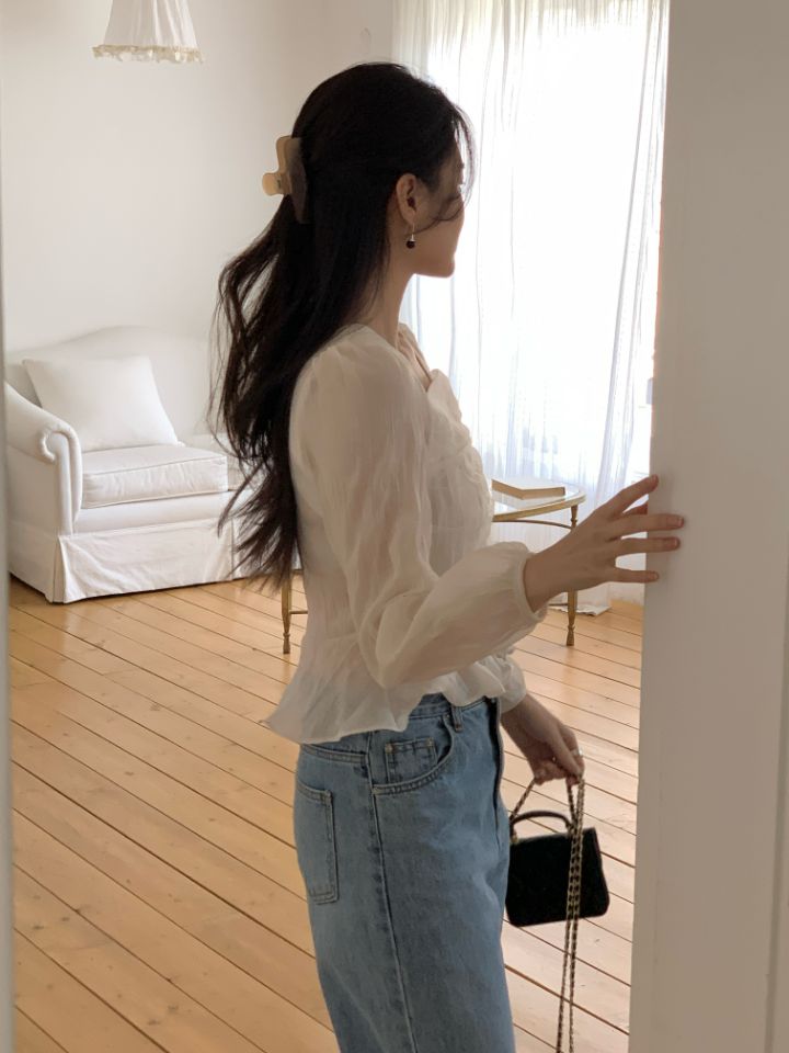 CRONG韓國直郵女裝新品休閑職業熱賣人氣真品推薦襯衫蕾絲衫CRONG襯衫/蕾絲衫