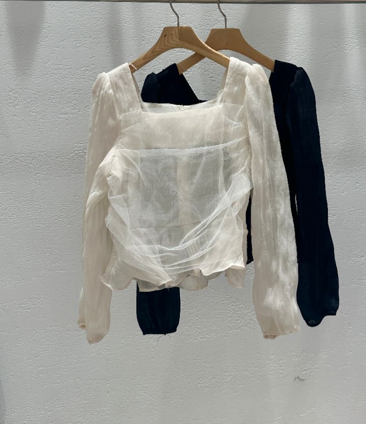 CRONG韓國直郵女裝新品休閑職業熱賣人氣真品推薦襯衫蕾絲衫CRONG襯衫/蕾絲衫圖色2左二色