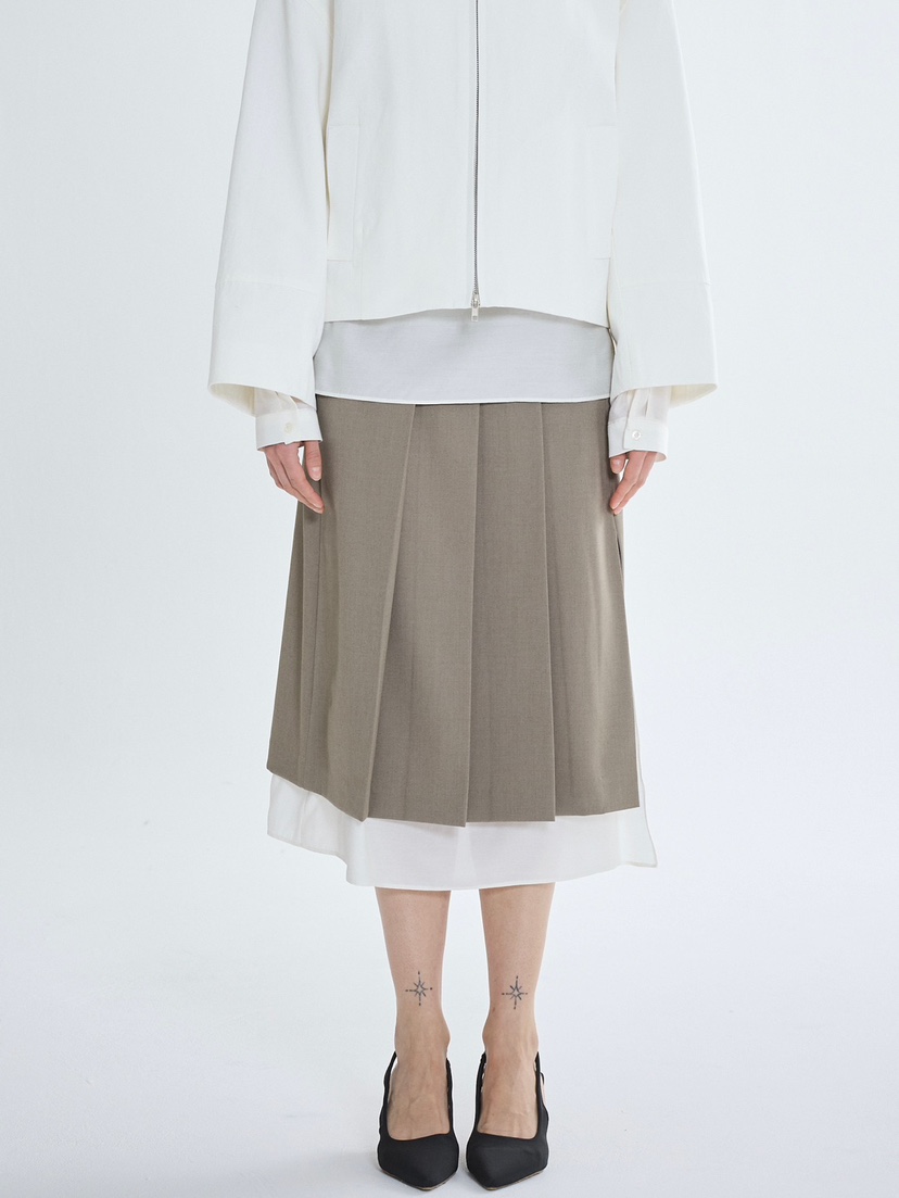 CM東大門代購女裝新款時尚休閑熱賣推薦半身裙中短裙褶裥CM_centimeter半身裙/中短裙