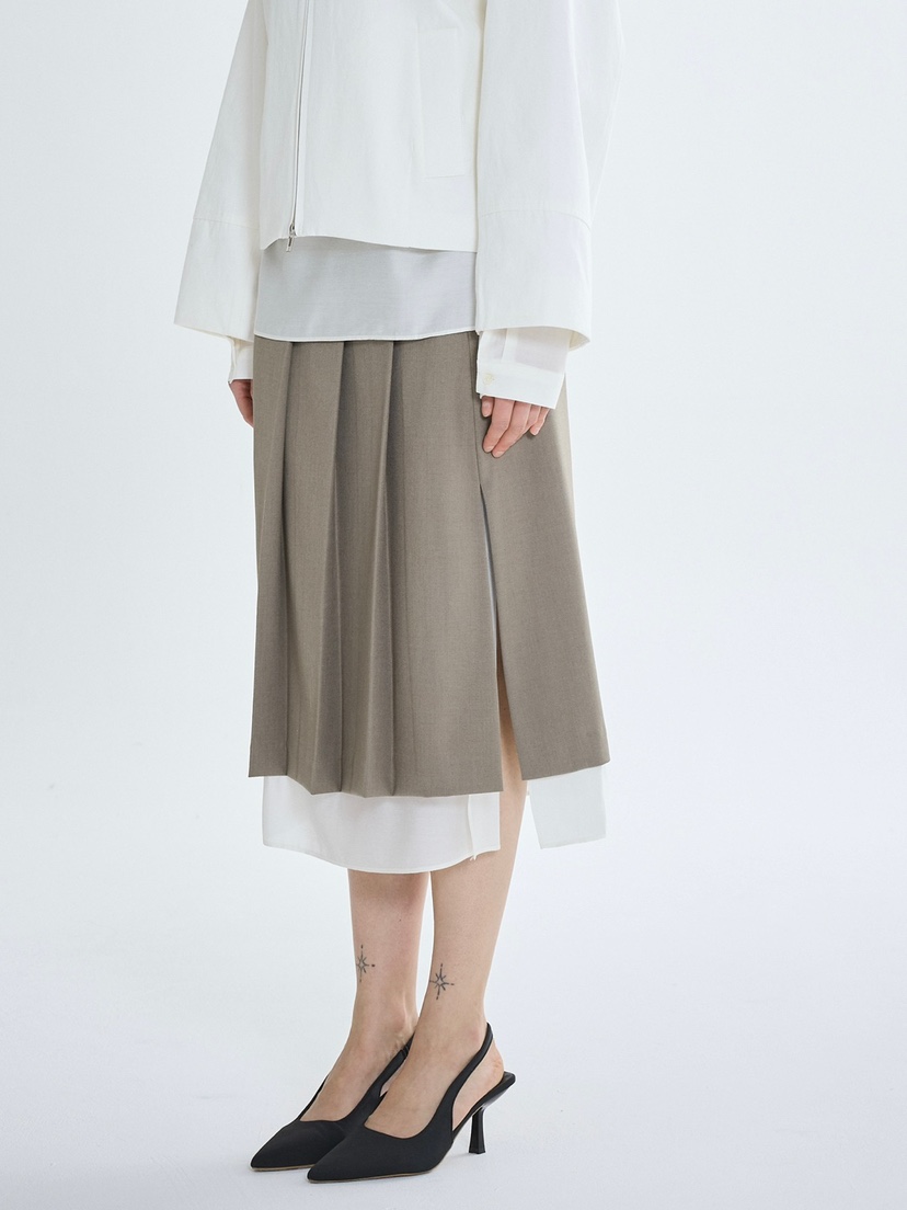 CM東大門代購女裝新款時尚休閑熱賣推薦半身裙中短裙褶裥CM_centimeter半身裙/中短裙