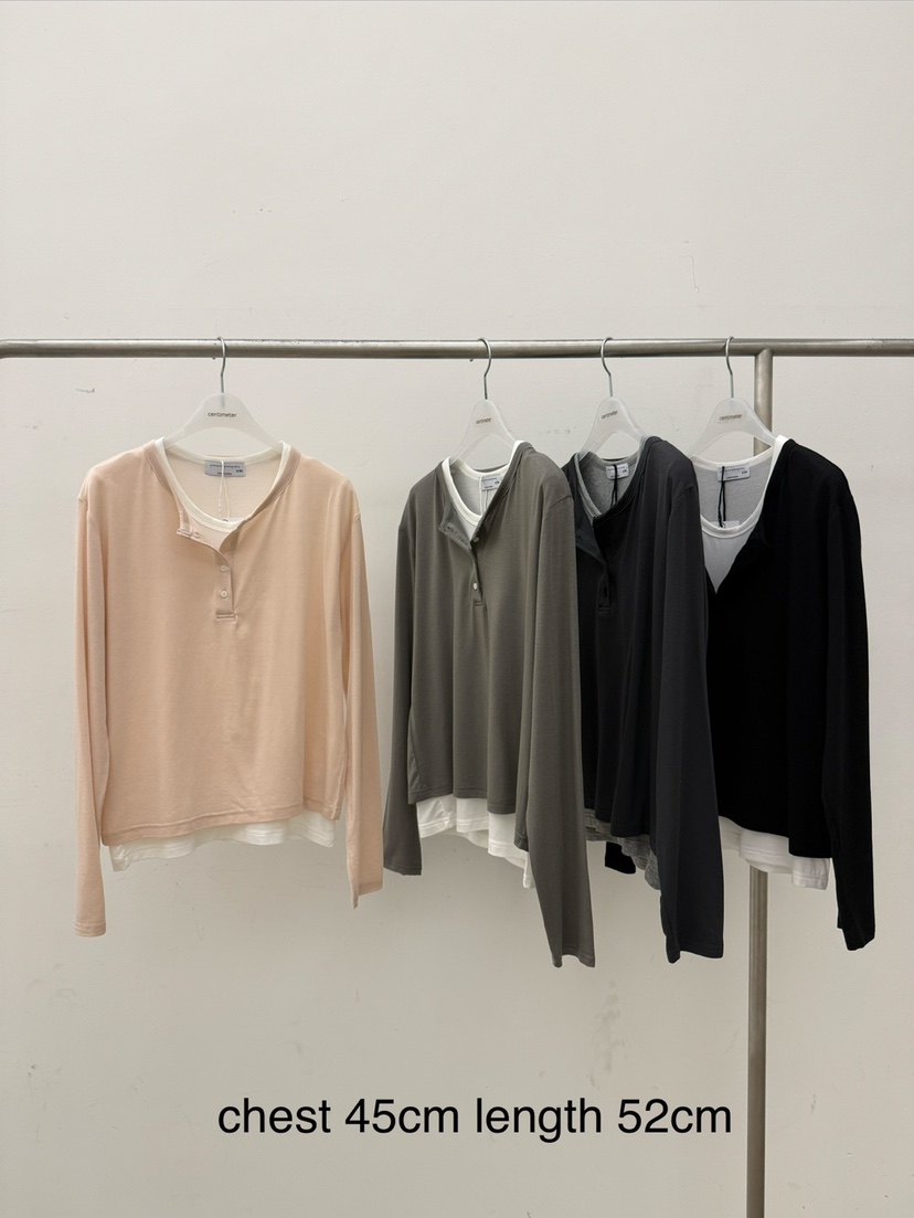 CM韓國直郵女裝新款人氣推薦26春夏時尚熱賣休閑職業長袖T恤CM_centimeter長袖T恤