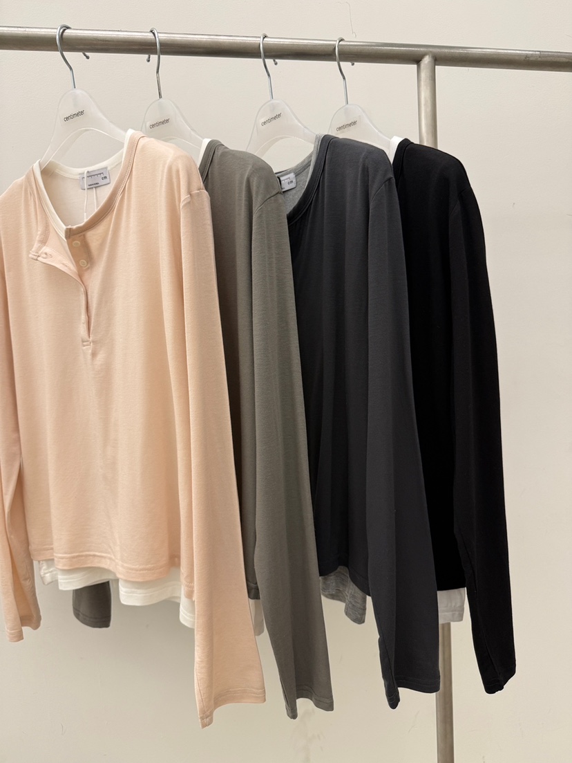 CM韓國直郵女裝新款人氣推薦26春夏時尚熱賣休閑職業長袖T恤CM_centimeter長袖T恤