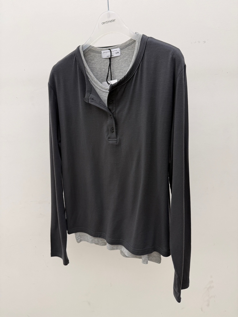 CM韓國直郵女裝新款人氣推薦26春夏時尚熱賣休閑職業長袖T恤CM_centimeter長袖T恤圖色3