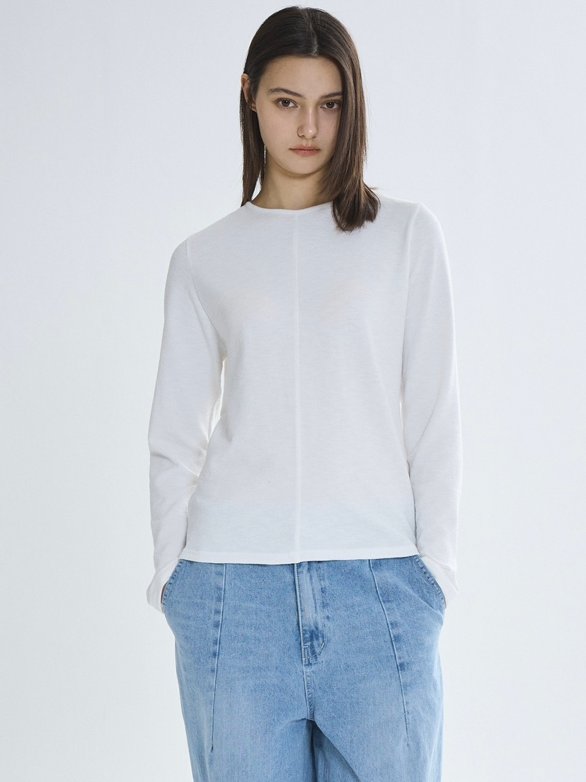 CM東大門實拍女裝新品時尚真品26春夏職業休閑熱賣長袖T恤CM_centimeter長袖T恤