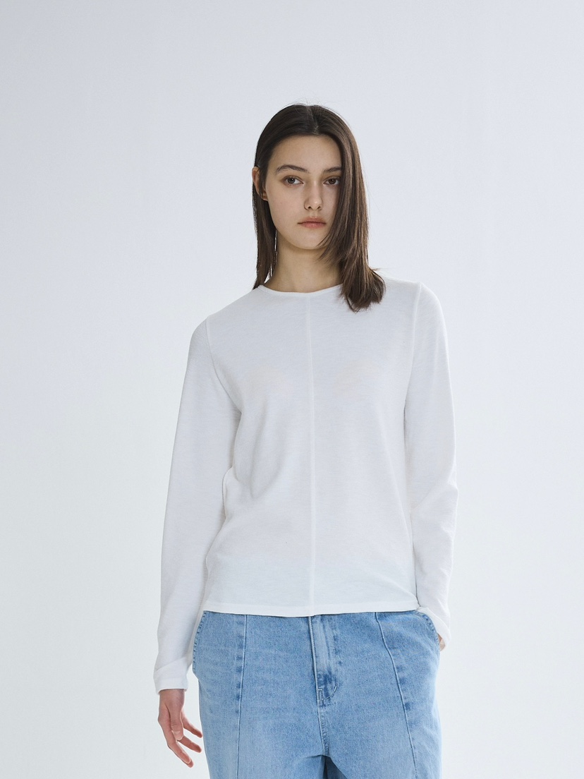 CM東大門實拍女裝新品時尚真品26春夏職業休閑熱賣長袖T恤CM_centimeter長袖T恤