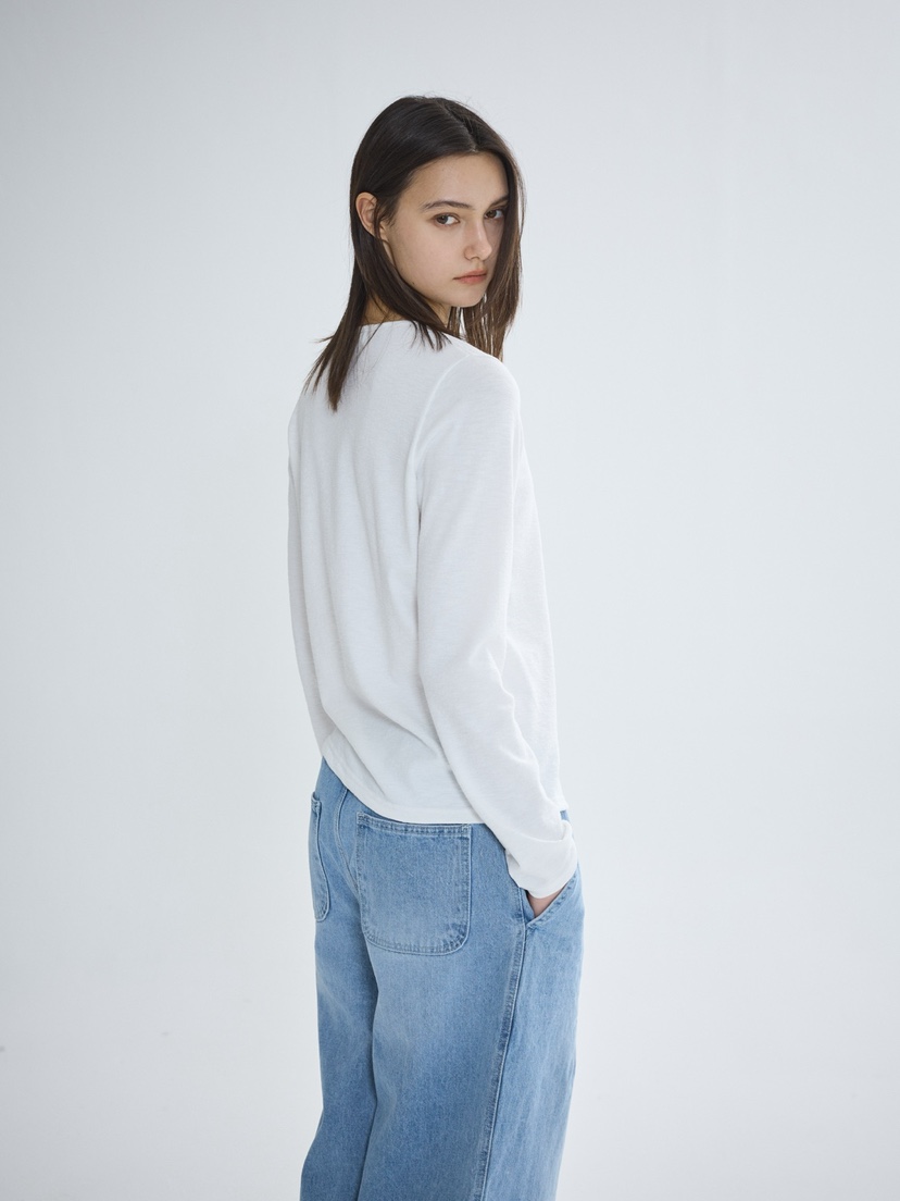 CM東大門實拍女裝新品時尚真品26春夏職業休閑熱賣長袖T恤CM_centimeter長袖T恤