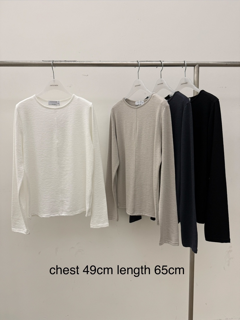 CM東大門實拍女裝新品時尚真品26春夏職業休閑熱賣長袖T恤CM_centimeter長袖T恤