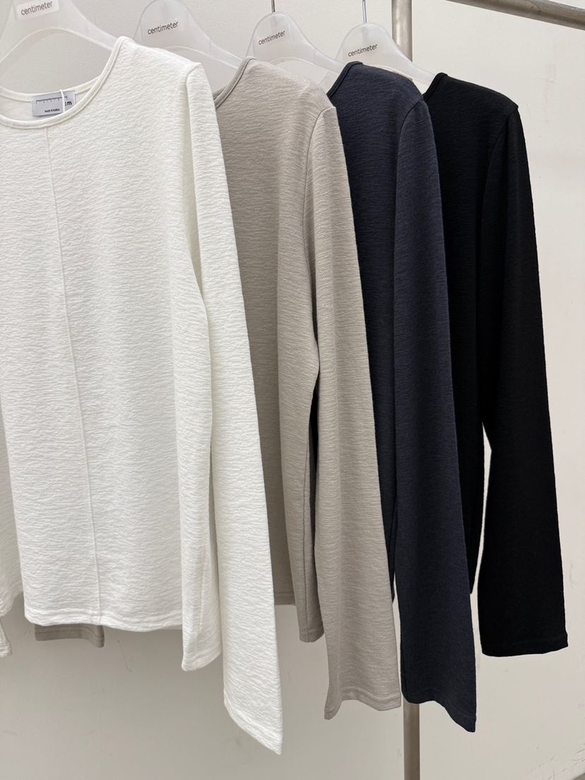CM東大門實拍女裝新品時尚真品26春夏職業休閑熱賣長袖T恤CM_centimeter長袖T恤