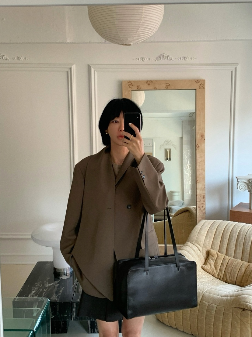 A Flan韓國直郵女裝新款推薦26春夏熱賣休閑職業夾克圍巾AFN/FLAN EDITION夾克