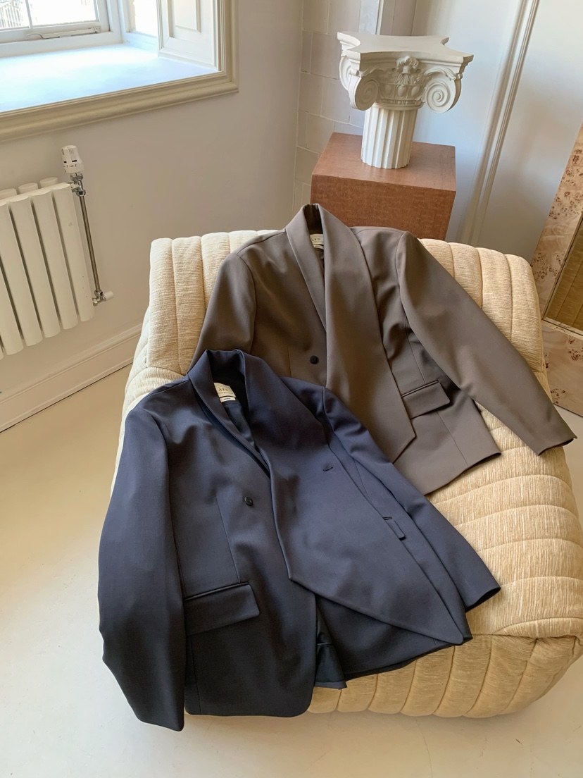 A Flan韓國直郵女裝新款推薦26春夏熱賣休閑職業夾克圍巾AFN/FLAN EDITION夾克