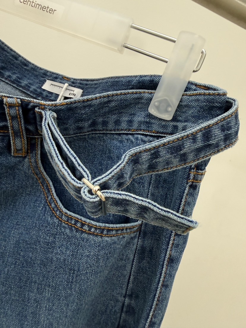 CM韓國代購女裝新品真品時尚推薦人氣休閑26春夏職業牛仔褲CM_centimeter牛仔褲
