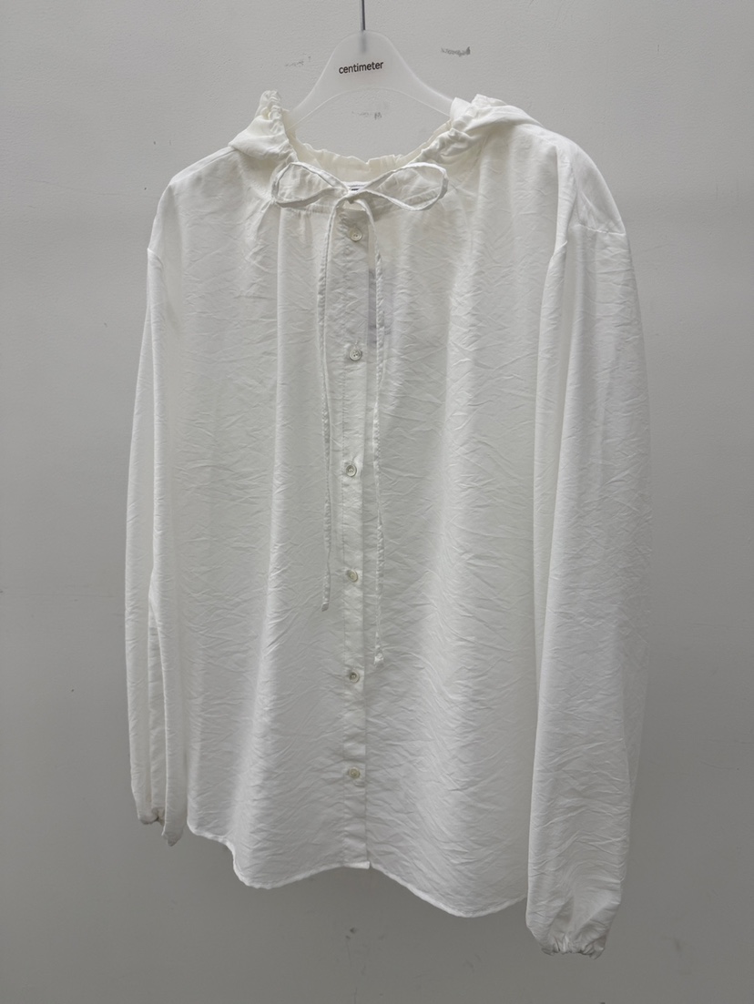 CM東大門實拍女裝新款真品熱賣人氣推薦職業襯衫蕾絲衫兜帽CM_centimeter襯衫/蕾絲衫圖色1