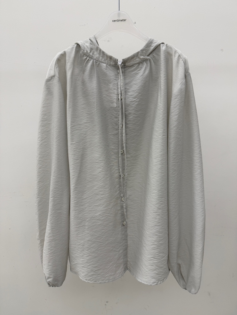 CM東大門實拍女裝新款真品熱賣人氣推薦職業襯衫蕾絲衫兜帽CM_centimeter襯衫/蕾絲衫圖色2