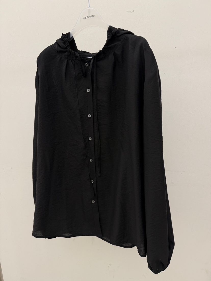 CM東大門實拍女裝新款真品熱賣人氣推薦職業襯衫蕾絲衫兜帽CM_centimeter襯衫/蕾絲衫圖色3