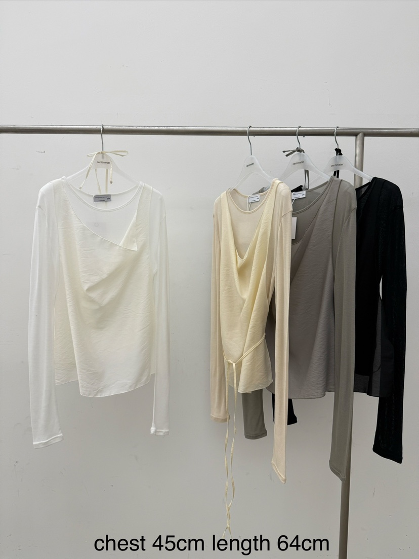 CM東大門實拍女裝新款時尚休閑真品人氣職業熱賣推薦長袖T恤CM_centimeter長袖T恤