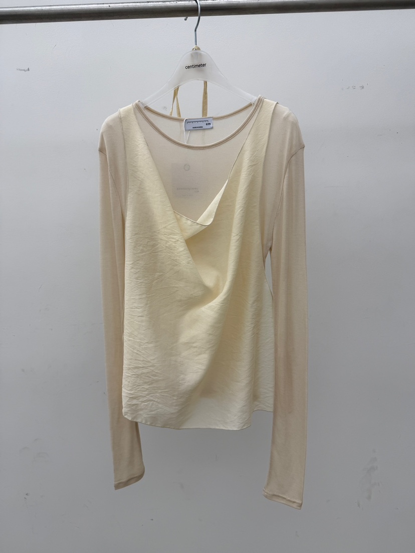 CM東大門實拍女裝新款時尚休閑真品人氣職業熱賣推薦長袖T恤CM_centimeter長袖T恤圖色2